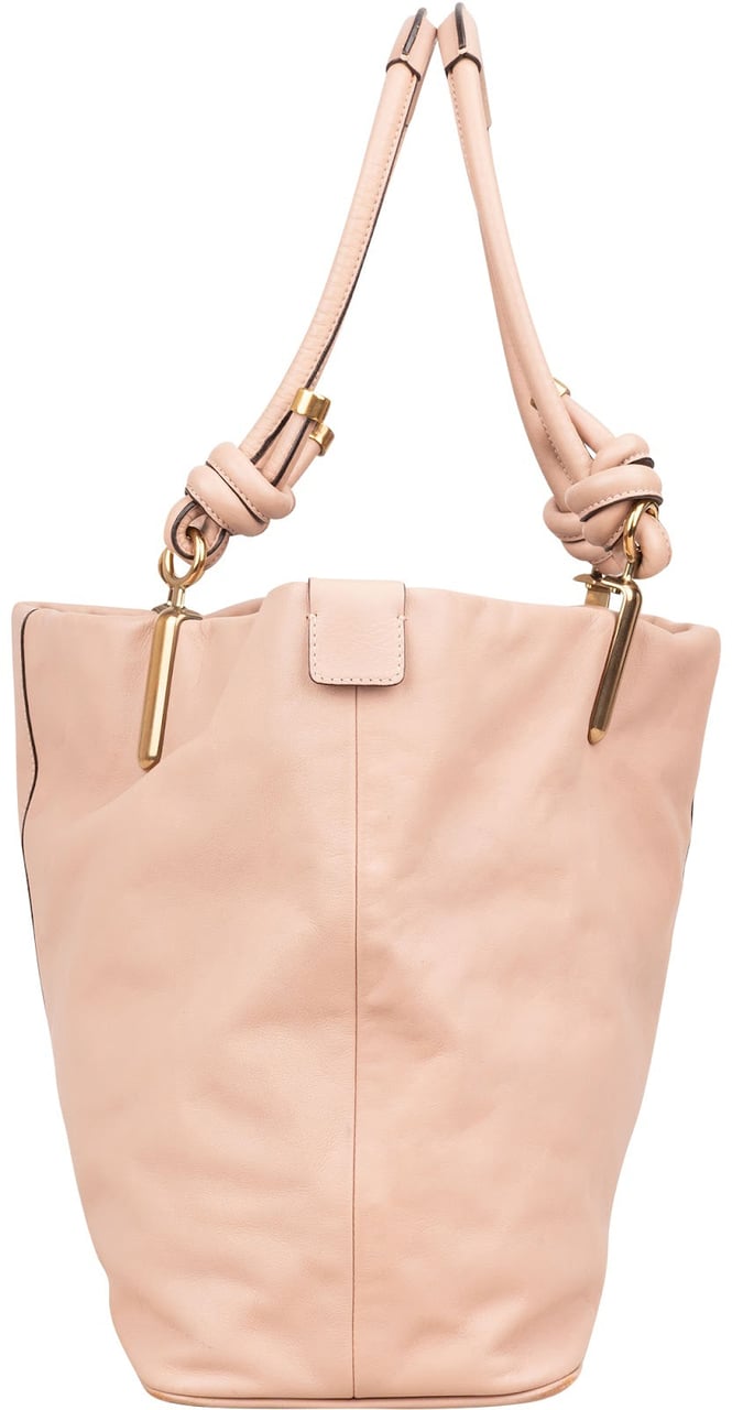 Chloé Leather Janet Shopper Tote Shoulder Bag Roze