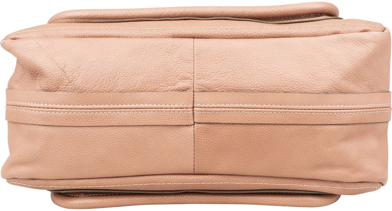 Chloé Chloé Pink Grained Leather Paraty Handbag Rood
