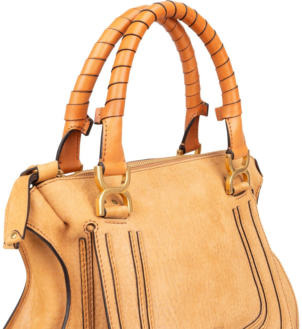 Chloé Chloé Brown Suede Marcie Handbag Bruin