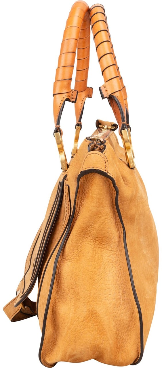 Chloé Chloé Brown Suede Marcie Handbag Bruin