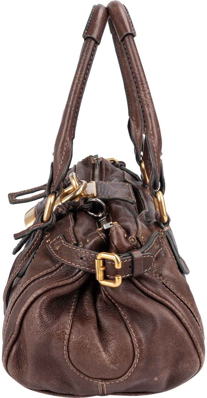 Chloé Chloé Brown Leather Paddington Handbag Bruin