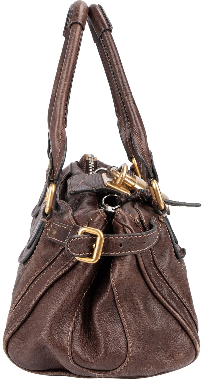 Chloé Chloé Brown Leather Paddington Handbag Bruin