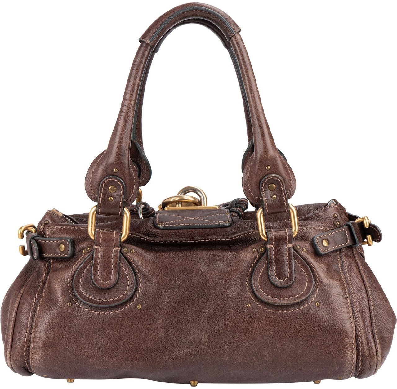 Chloé Chloé Brown Leather Paddington Handbag Bruin