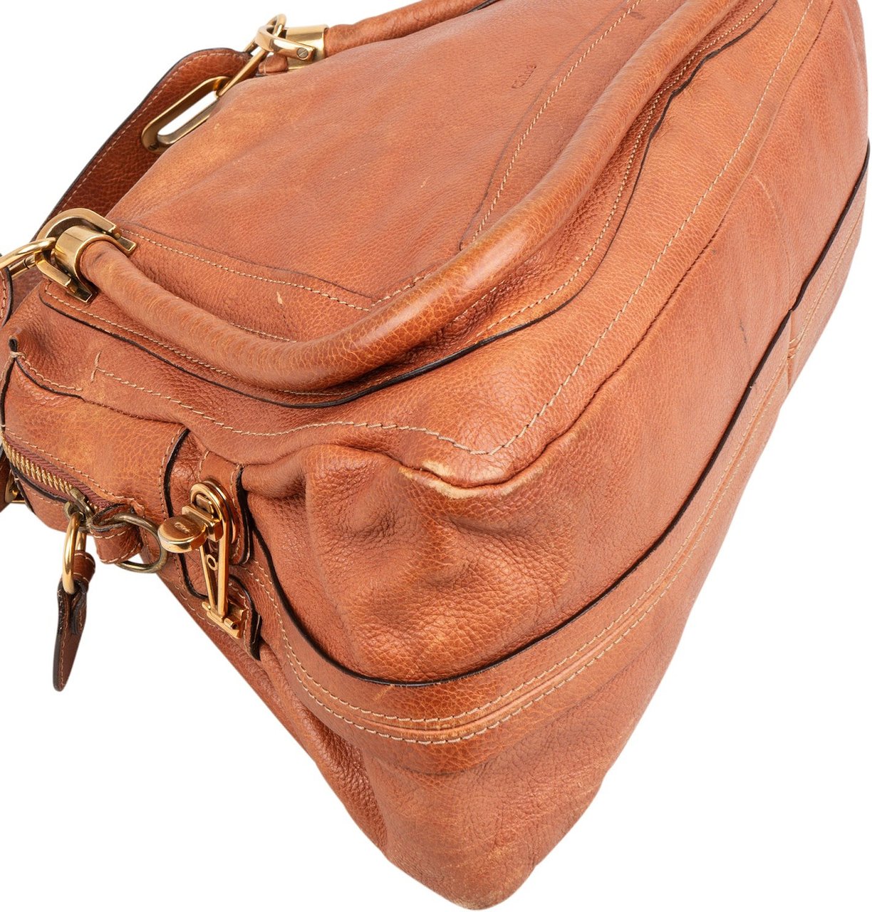 Chloé Chloé Brown Leather Paraty Handbag Bruin