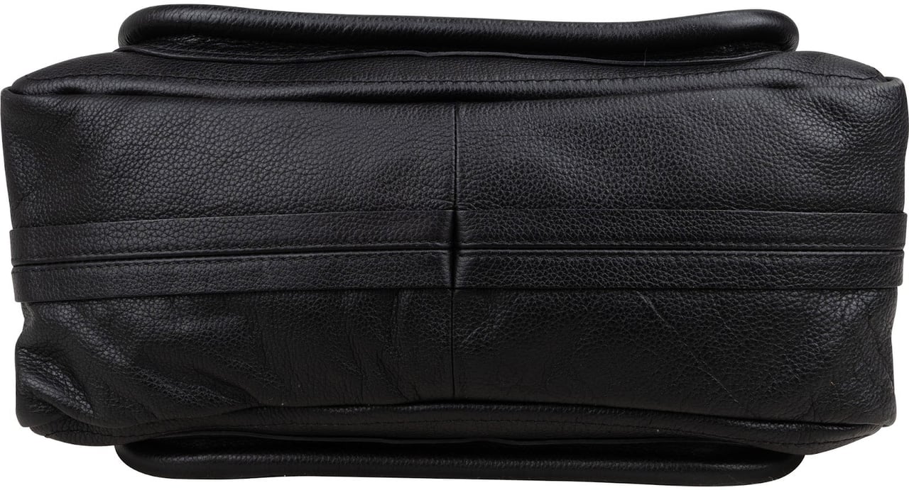 Chloé Chloé Black Leather Paraty Handbag Zwart