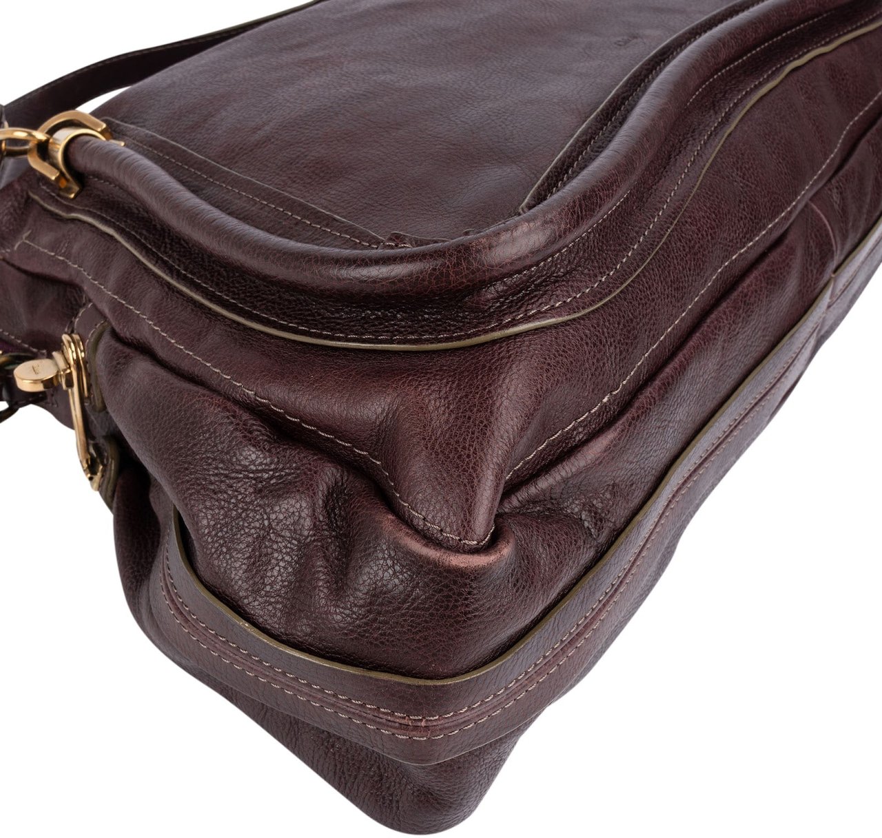 Chloé Chloé Leather Large Paraty Shoulder Handbag Rood