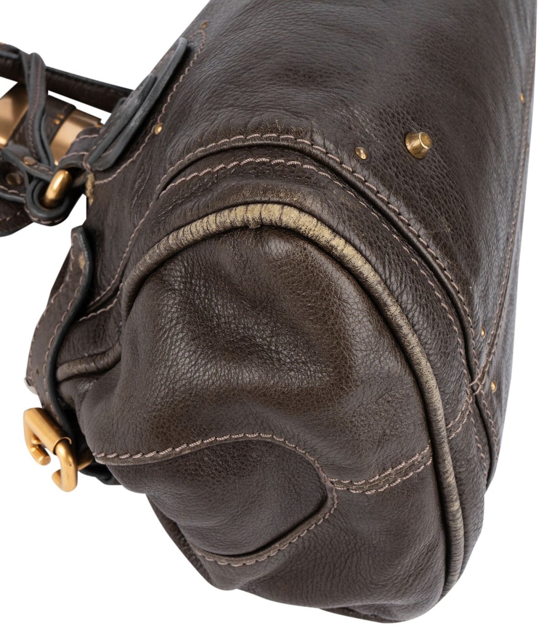 Chloé Chloé Leather Paddington Handbag Bruin