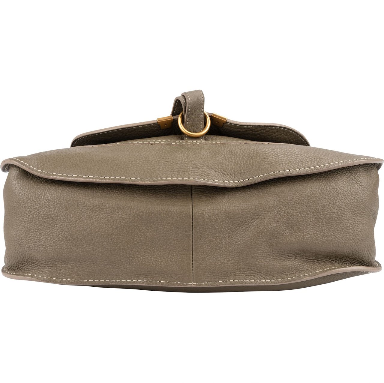 Chloé Chloé Grained Leather Marcie Hobo Handbag Taupe