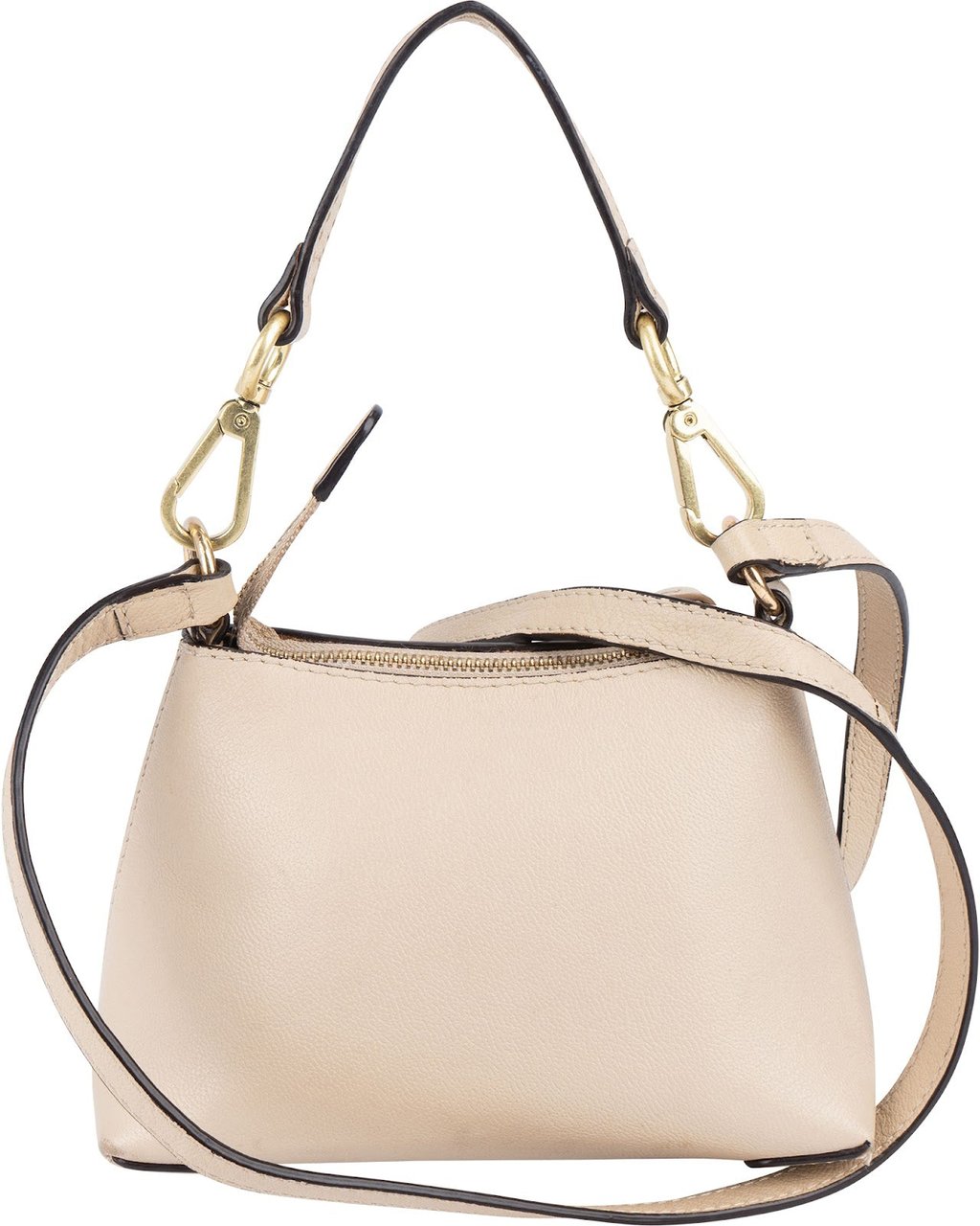 Chloé See By Chloé Grained Leather Joan Mini Crossbody Bag Beige