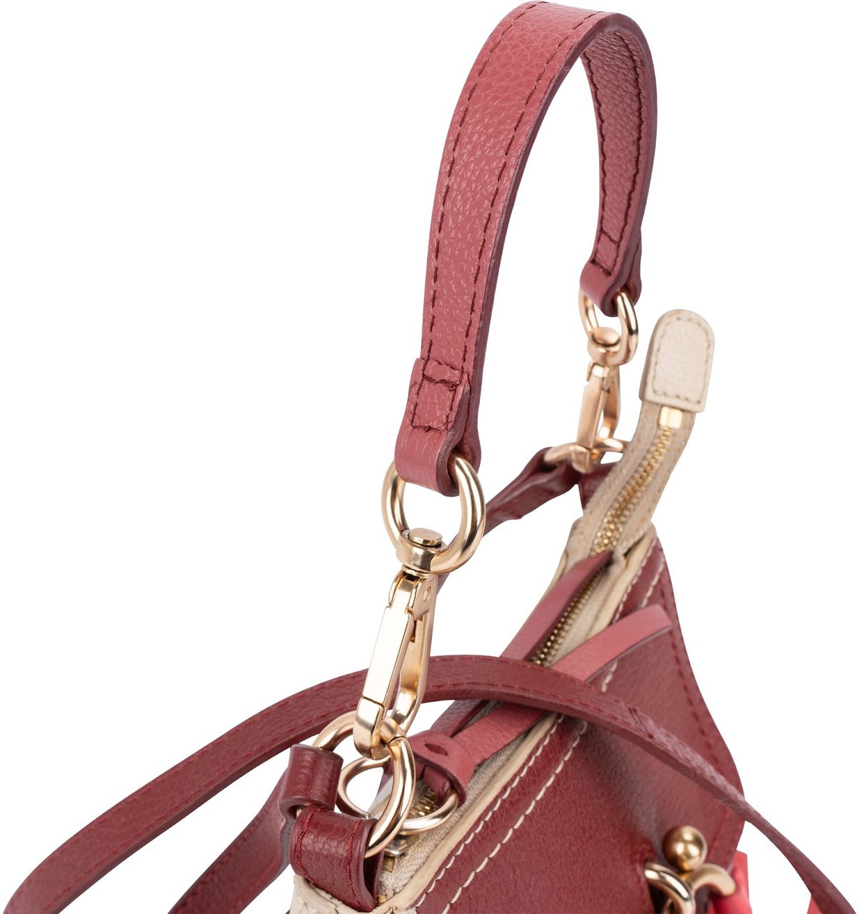 Chloé See by Chloé Tricolor Leather Joan Mini Crossbody Bag Divers