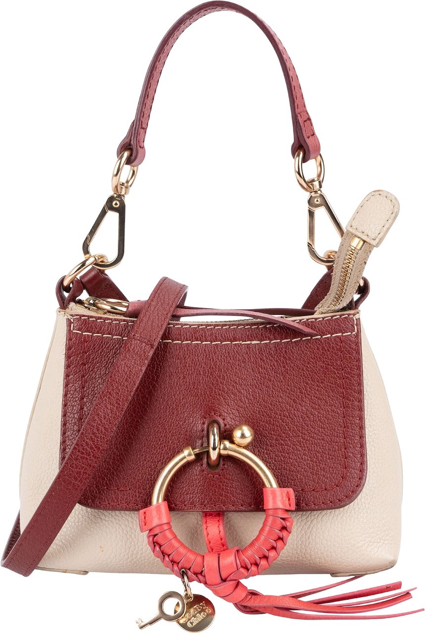 Chloé See by Chloé Tricolor Leather Joan Mini Crossbody Bag Divers