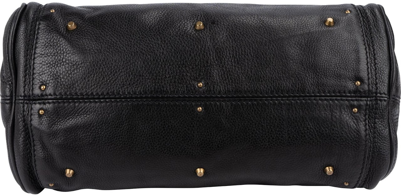 Chloé Chloé Grained Leather Paddington Satchel Handbag Zwart