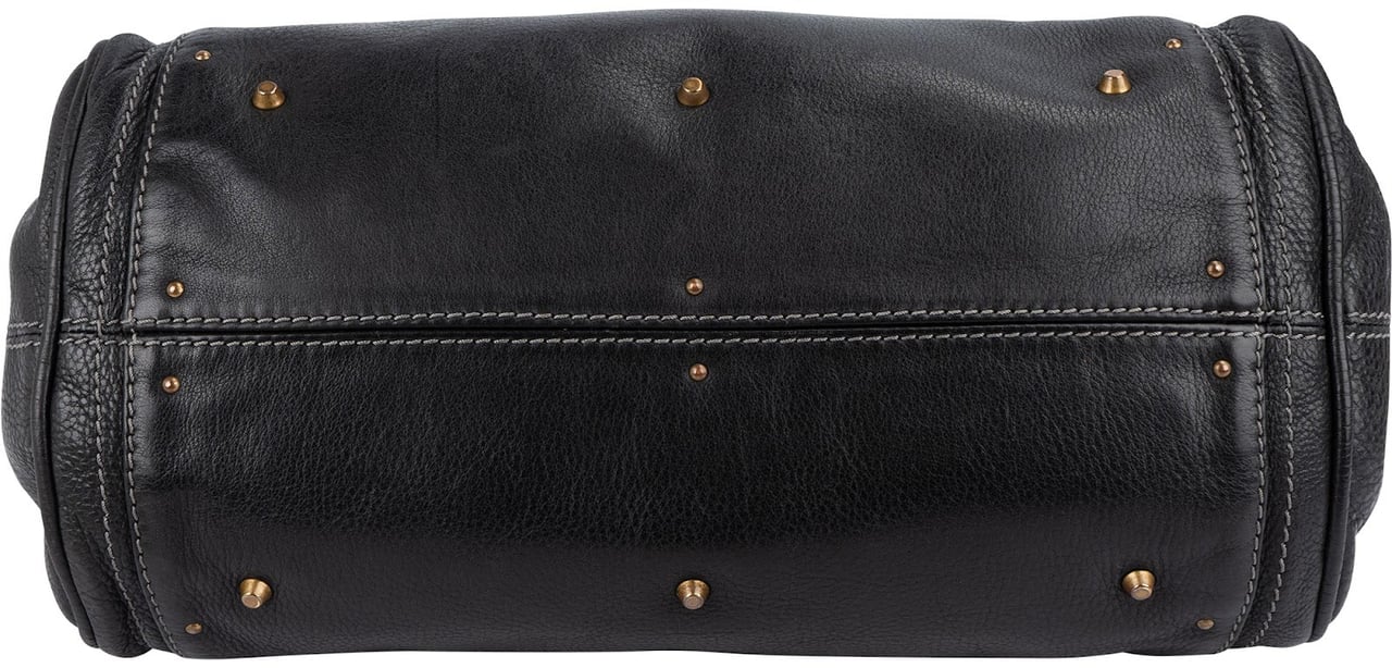 Chloé Chloé Leather Paddington Handbag Zwart