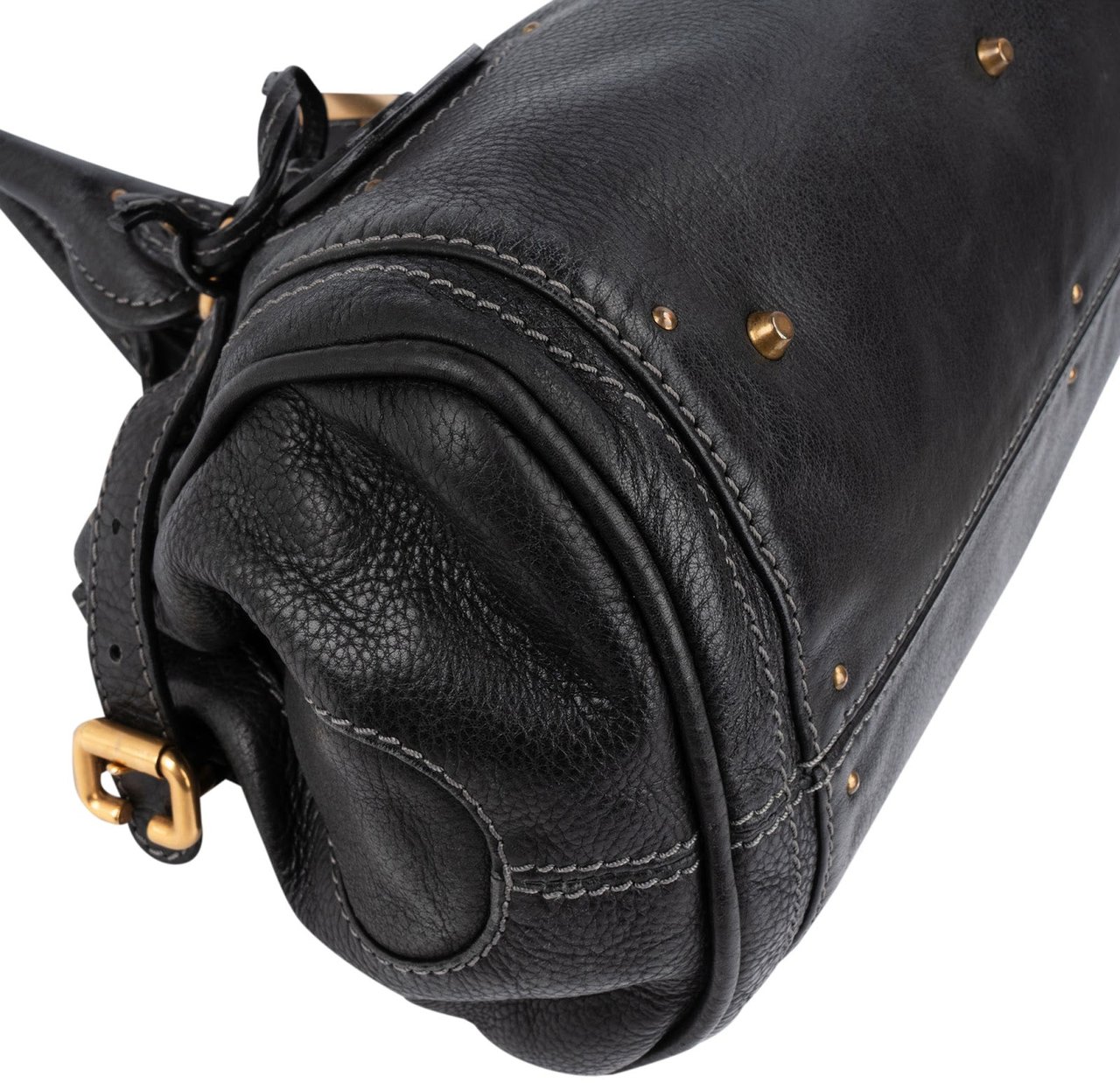 Chloé Chloé Leather Paddington Handbag Zwart