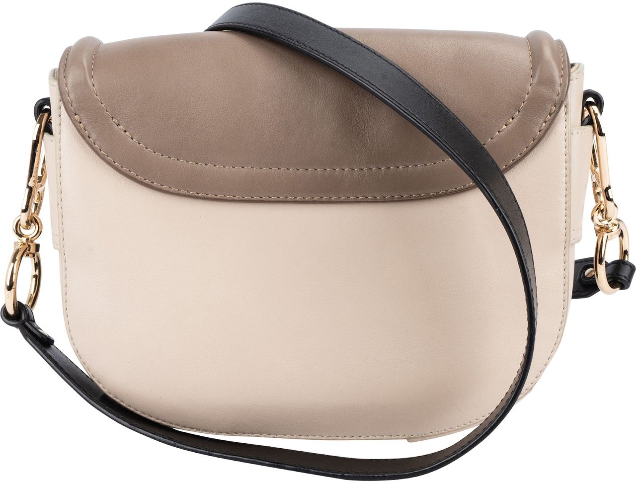 Chloé See By Chloé Tricolor Leather Mara Crossbody Bag Beige