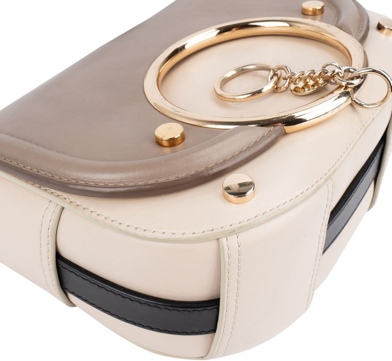 Chloé See By Chloé Tricolor Leather Mara Crossbody Bag Beige