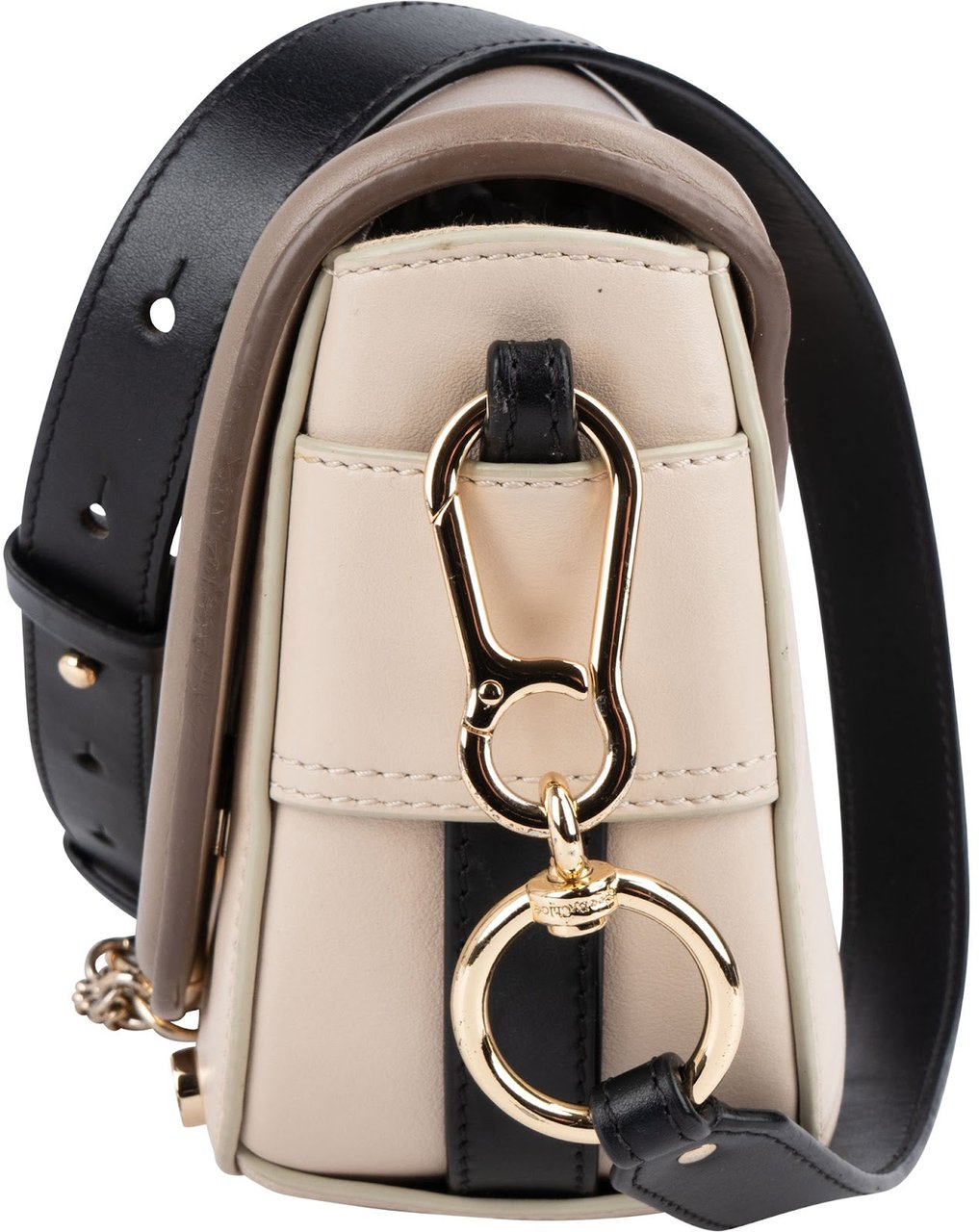Chloé See By Chloé Tricolor Leather Mara Crossbody Bag Beige
