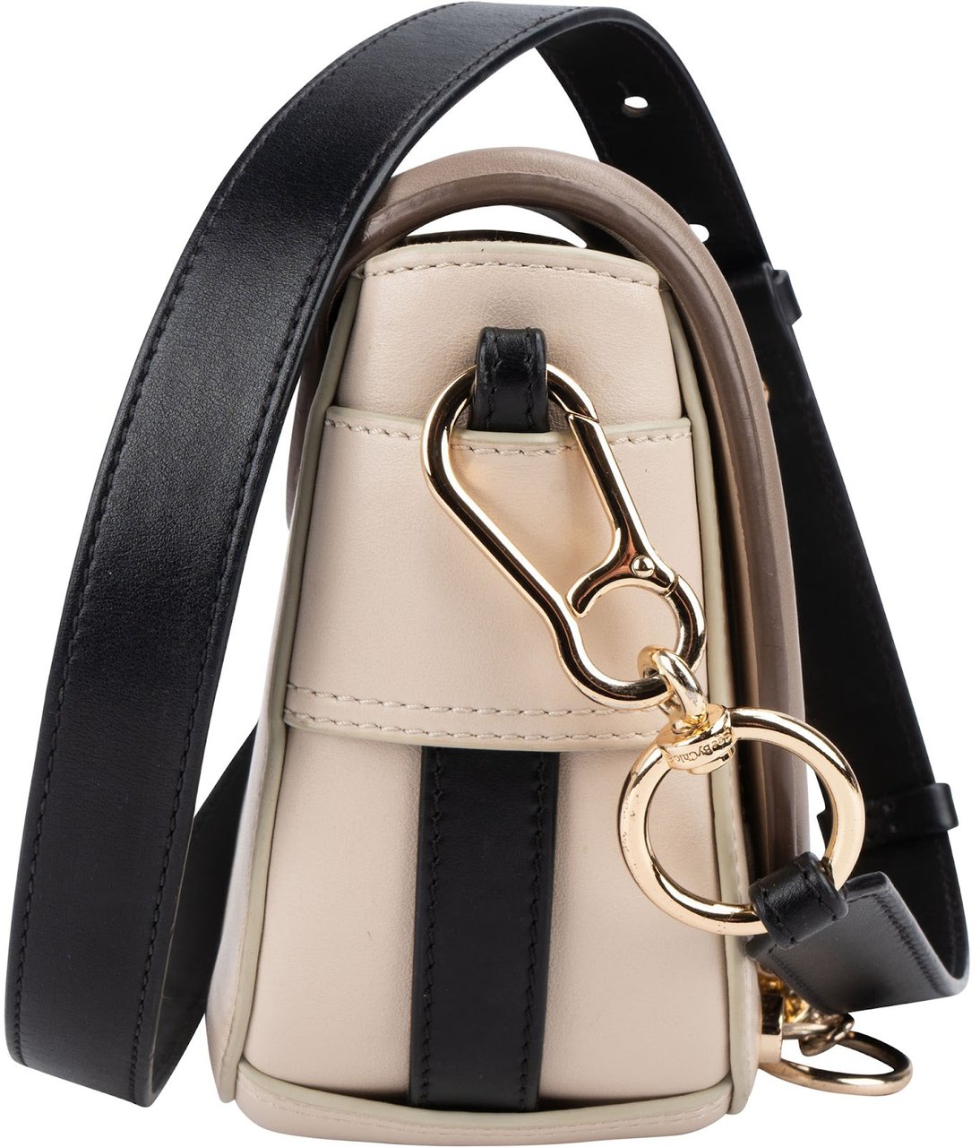 Chloé See By Chloé Tricolor Leather Mara Crossbody Bag Beige