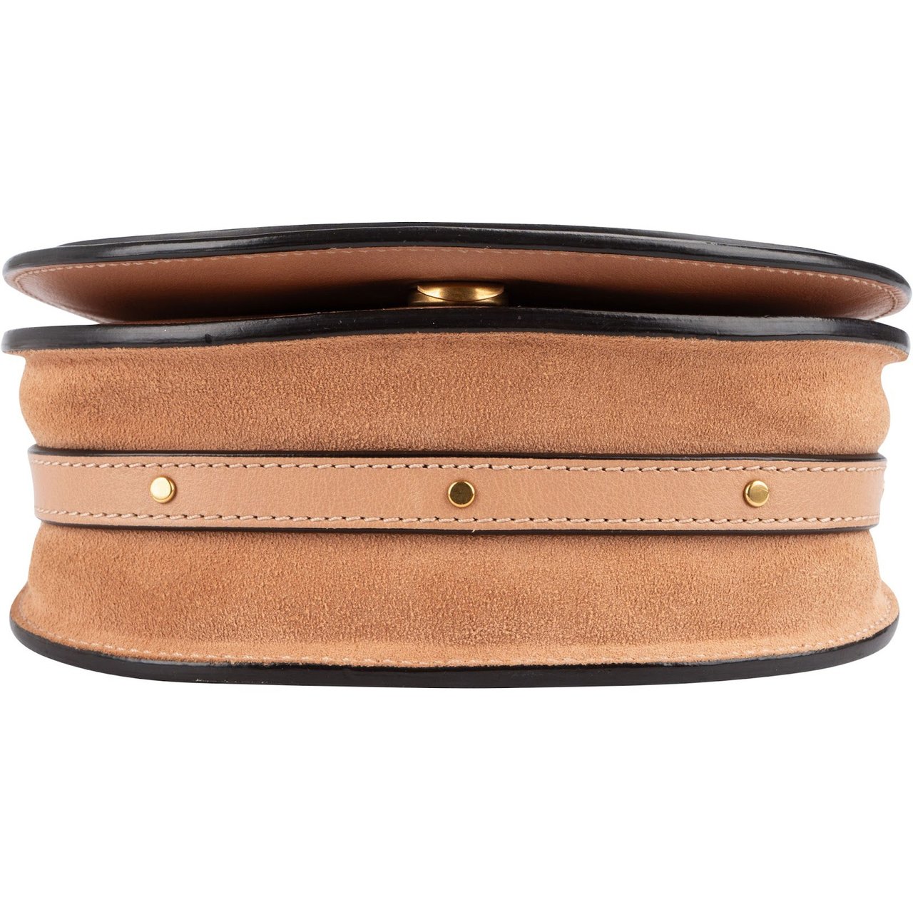 Chloé Chloé Calfskin Leather Small Nile Bracelet Crossbody Bag Neutraal