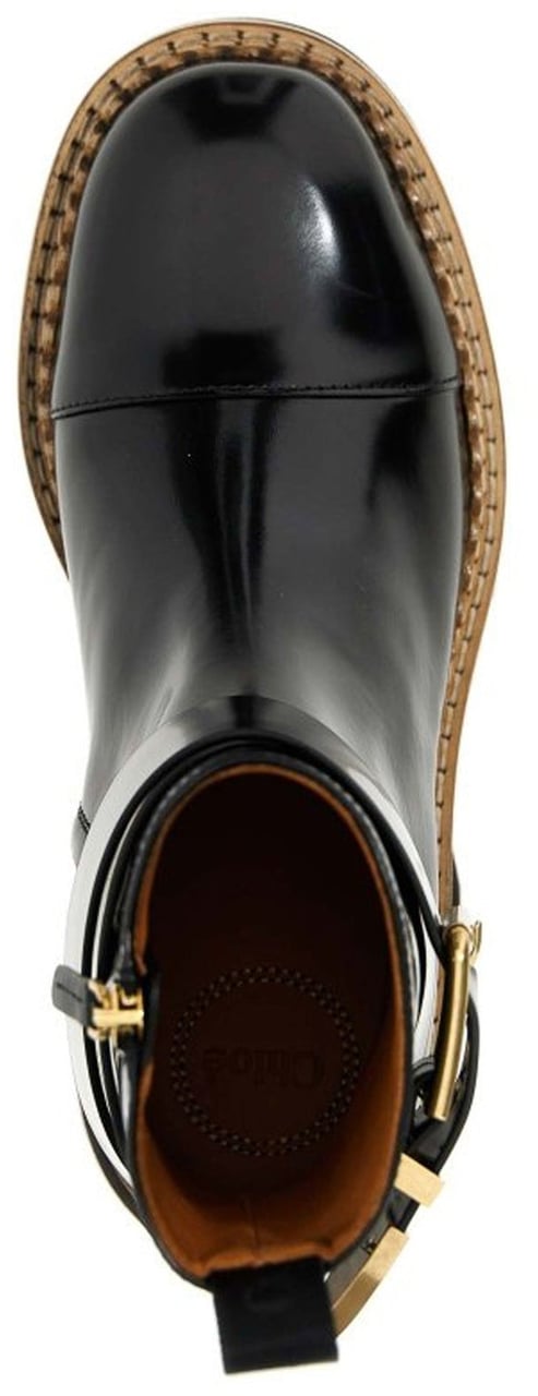Chloé Chloé Owena Leather Boots Zwart