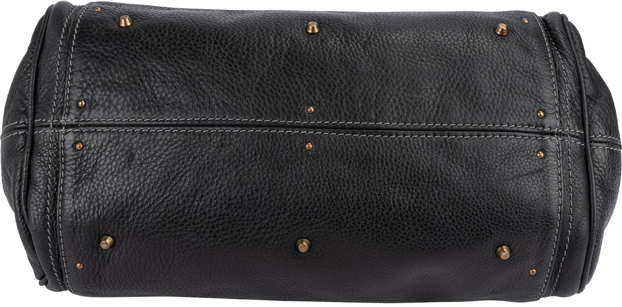 Chloé Chloé Grained Leather Paddington Handbag Zwart