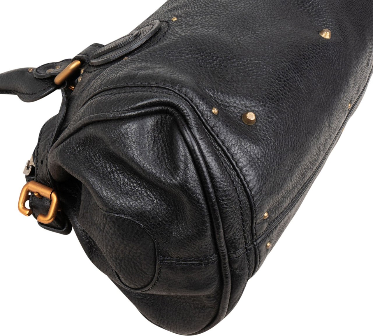 Chloé Chloé Grained Leather Paddington Handbag Zwart