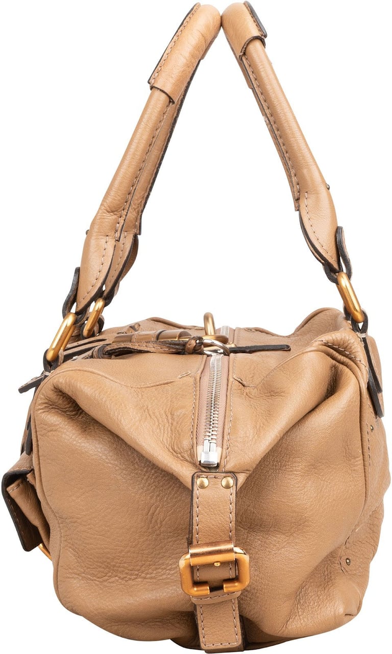 Chloé Chloé Leather Paddington Handbag Beige
