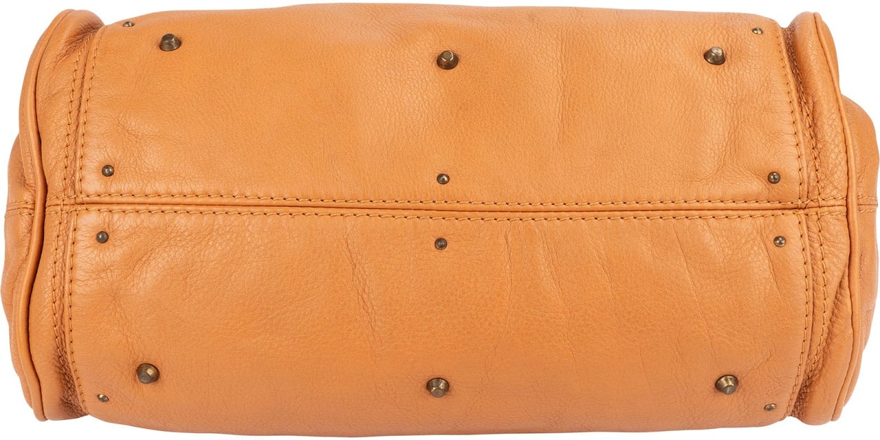 Chloé Chloé Grained Leather Paddington Handbag Bruin