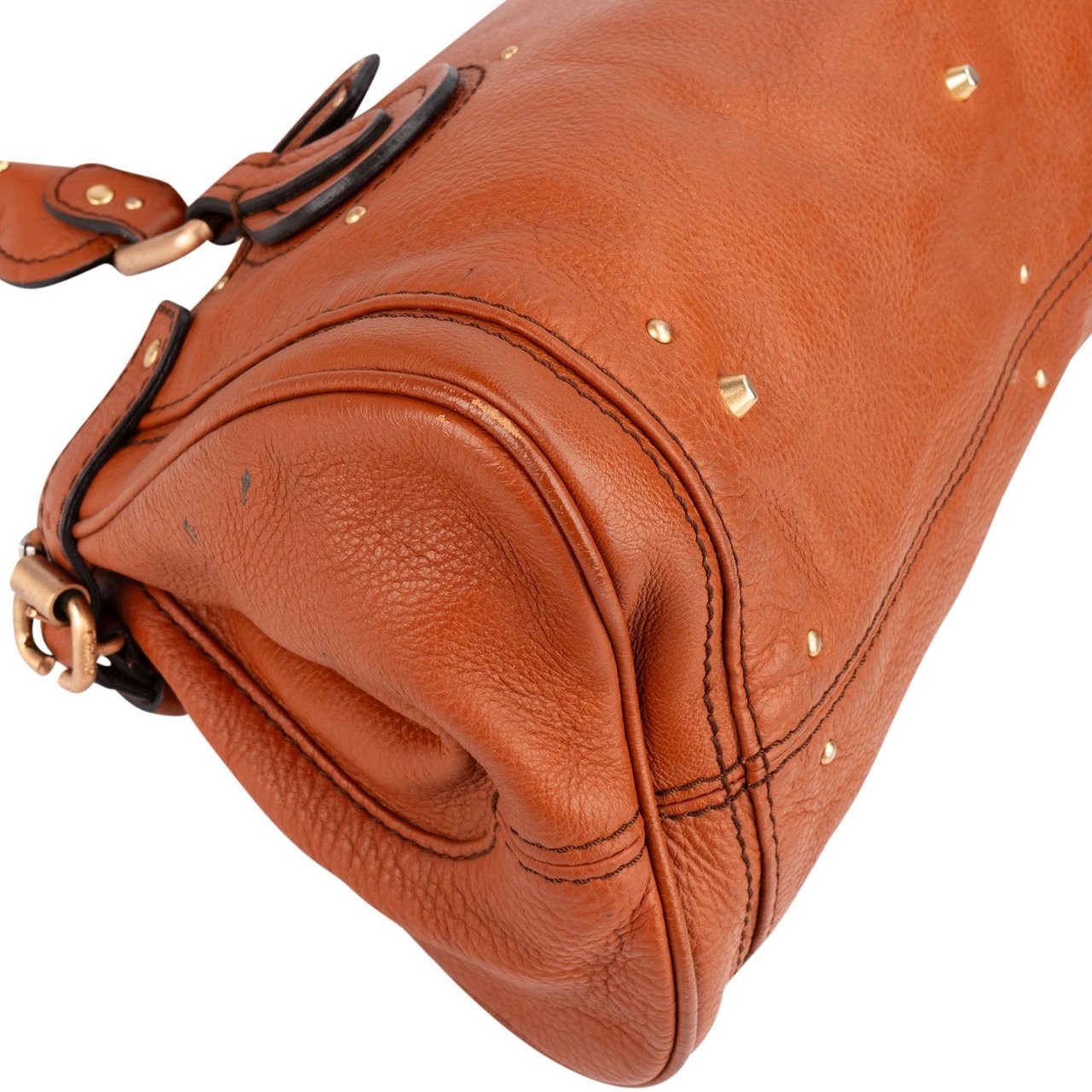 Chloé Chloé Grained Leather Paddington Satchel Handbag Bruin