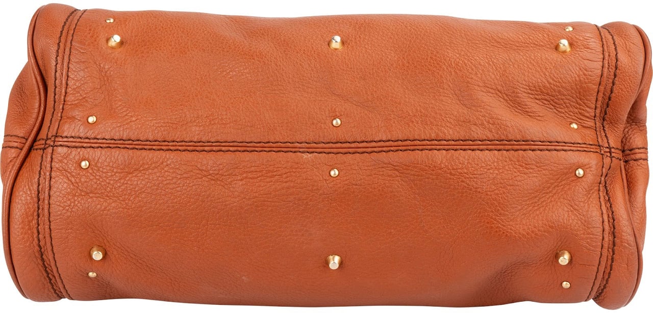 Chloé Chloé Grained Leather Paddington Satchel Handbag Bruin