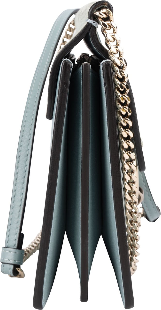 Chloé Suede & Leather Small Faye Crossbody Bag Lichtblauw