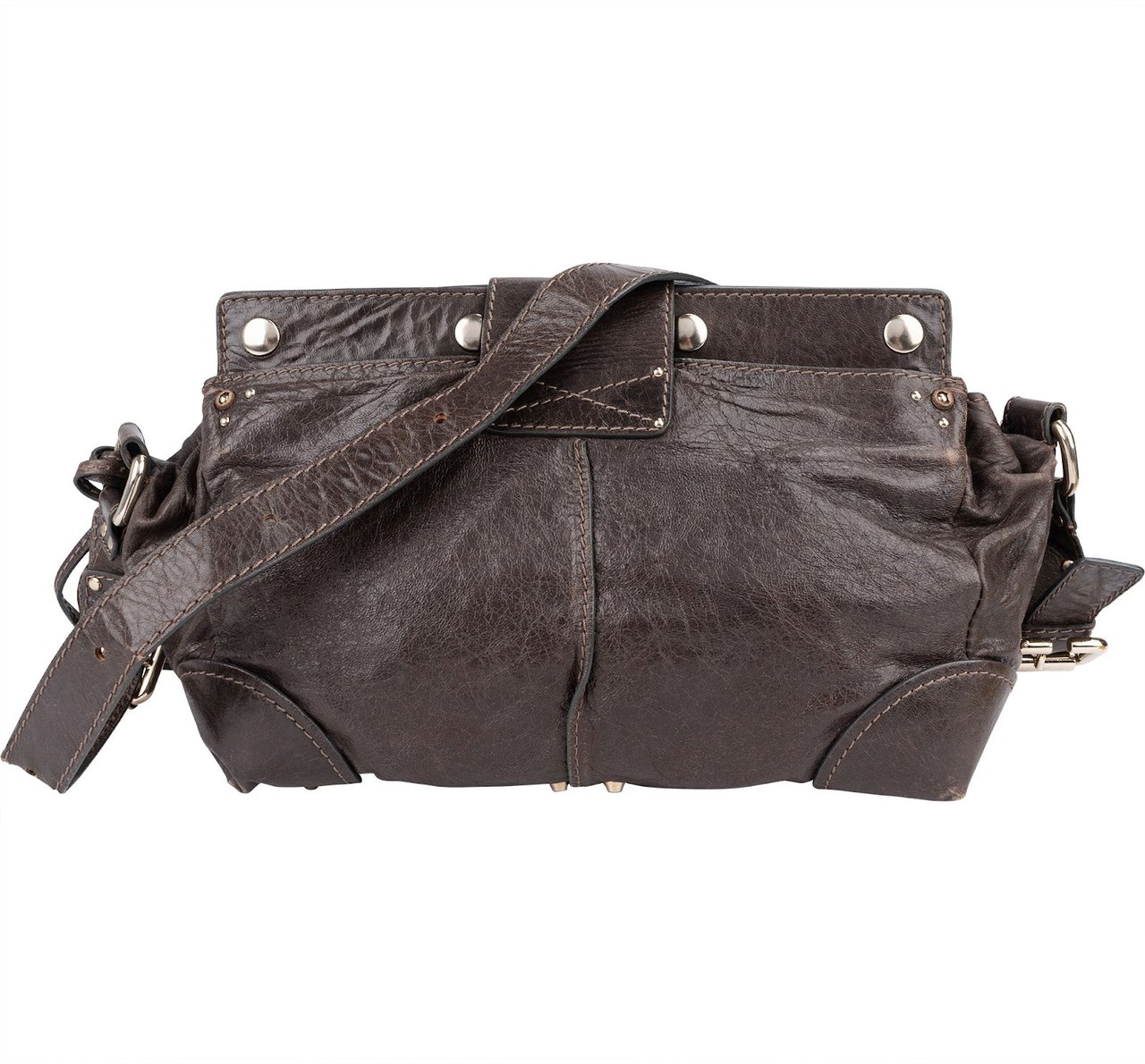 Chloé Leather Small Paddington Crossbody Bag Bruin