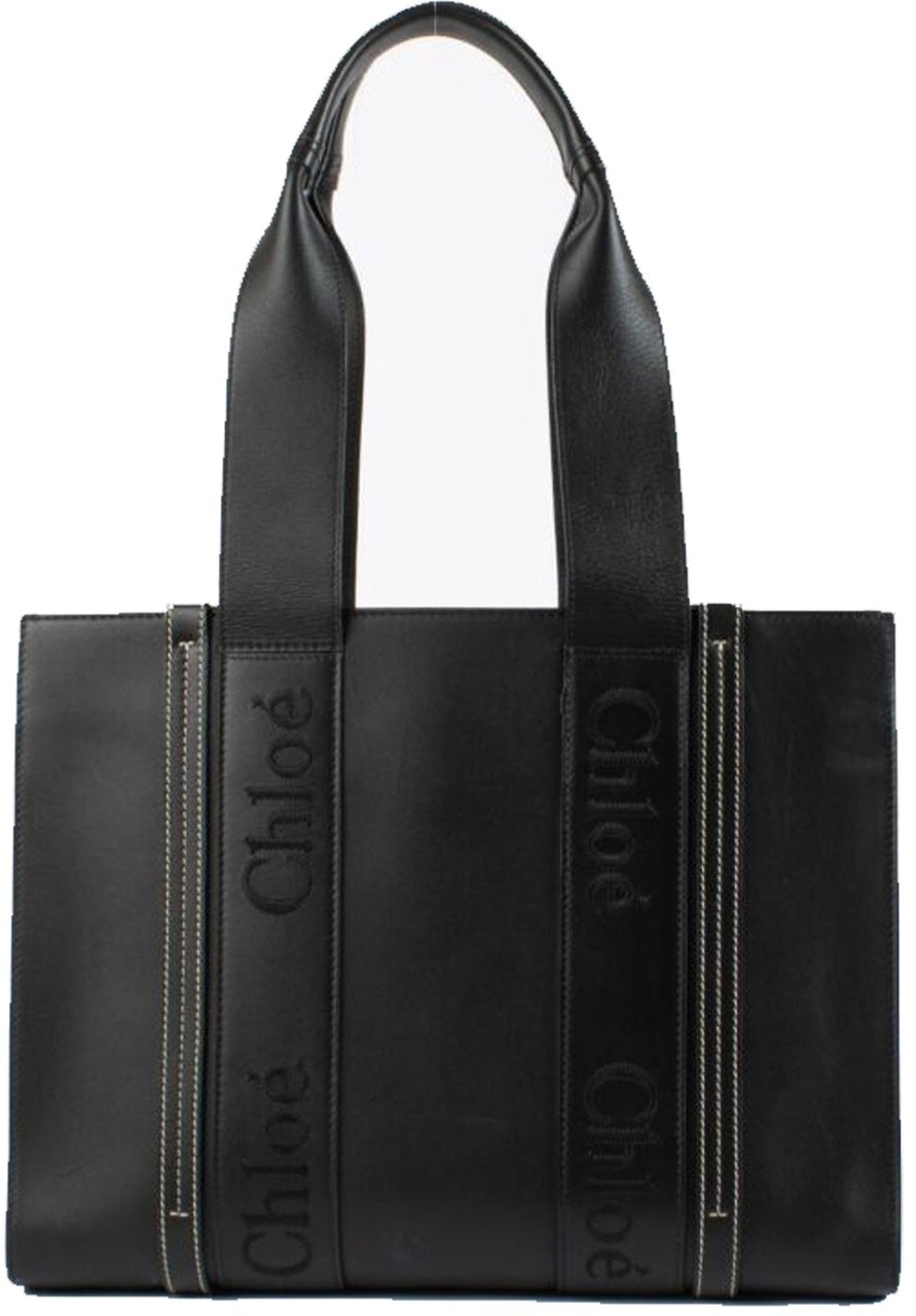 Chloé Chloe Woody Medium Leather Tote Bag Divers