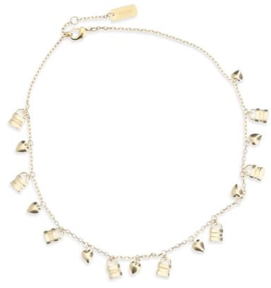 Chloé Gold Brass Necklace Goud