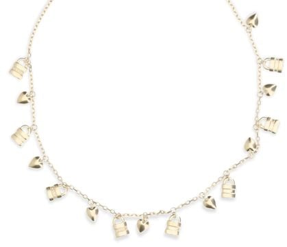 Chloé Gold Brass Necklace Goud