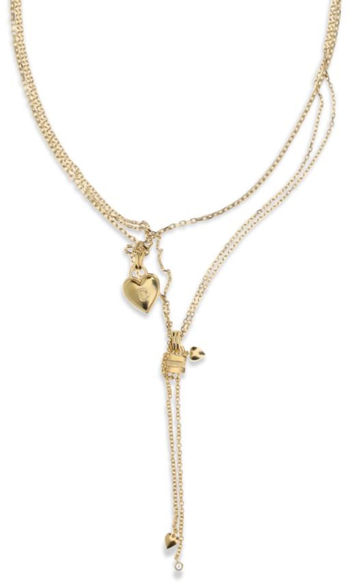 Chloé Gold Brass Necklace Goud