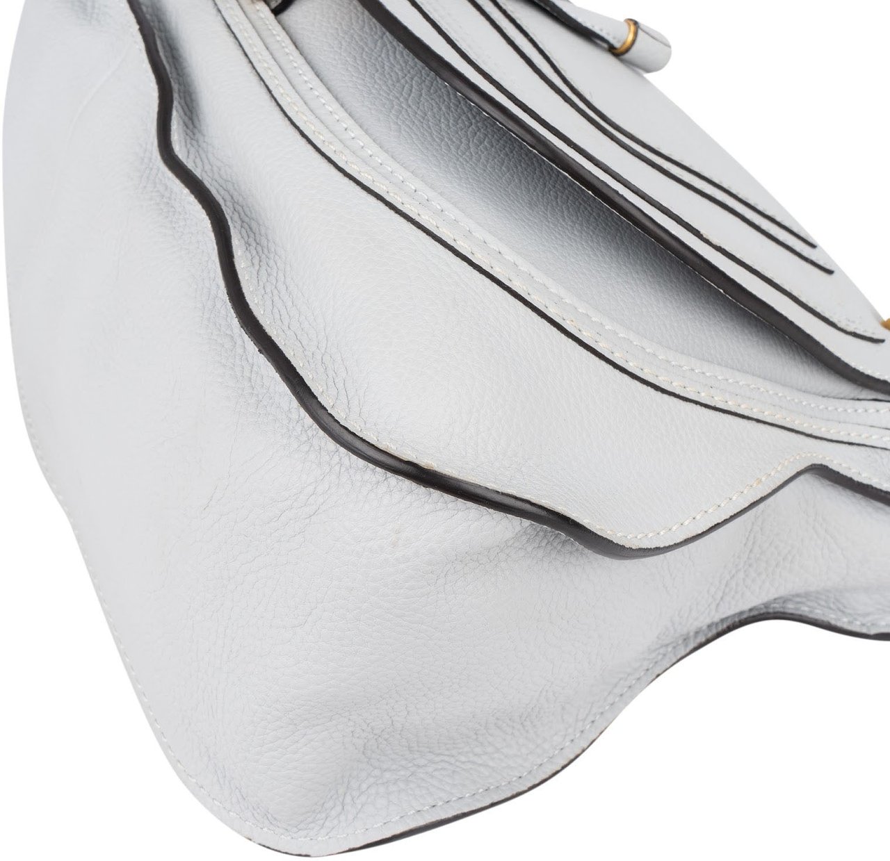 Chloé Chloé Grained Calfskin Marcie Handbag Blauw