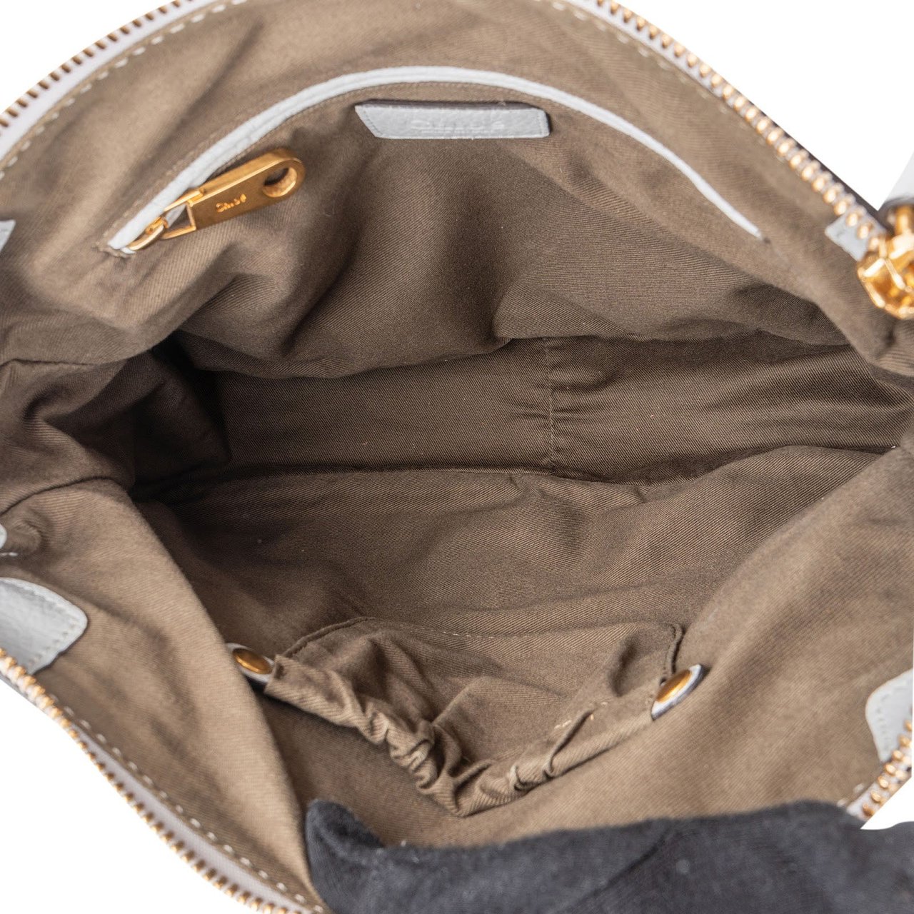 Chloé Chloé Grained Calfskin Marcie Handbag Blauw