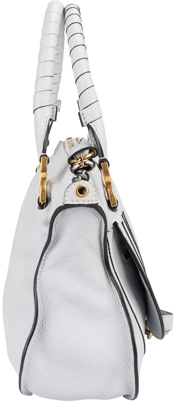 Chloé Chloé Grained Calfskin Marcie Handbag Blauw