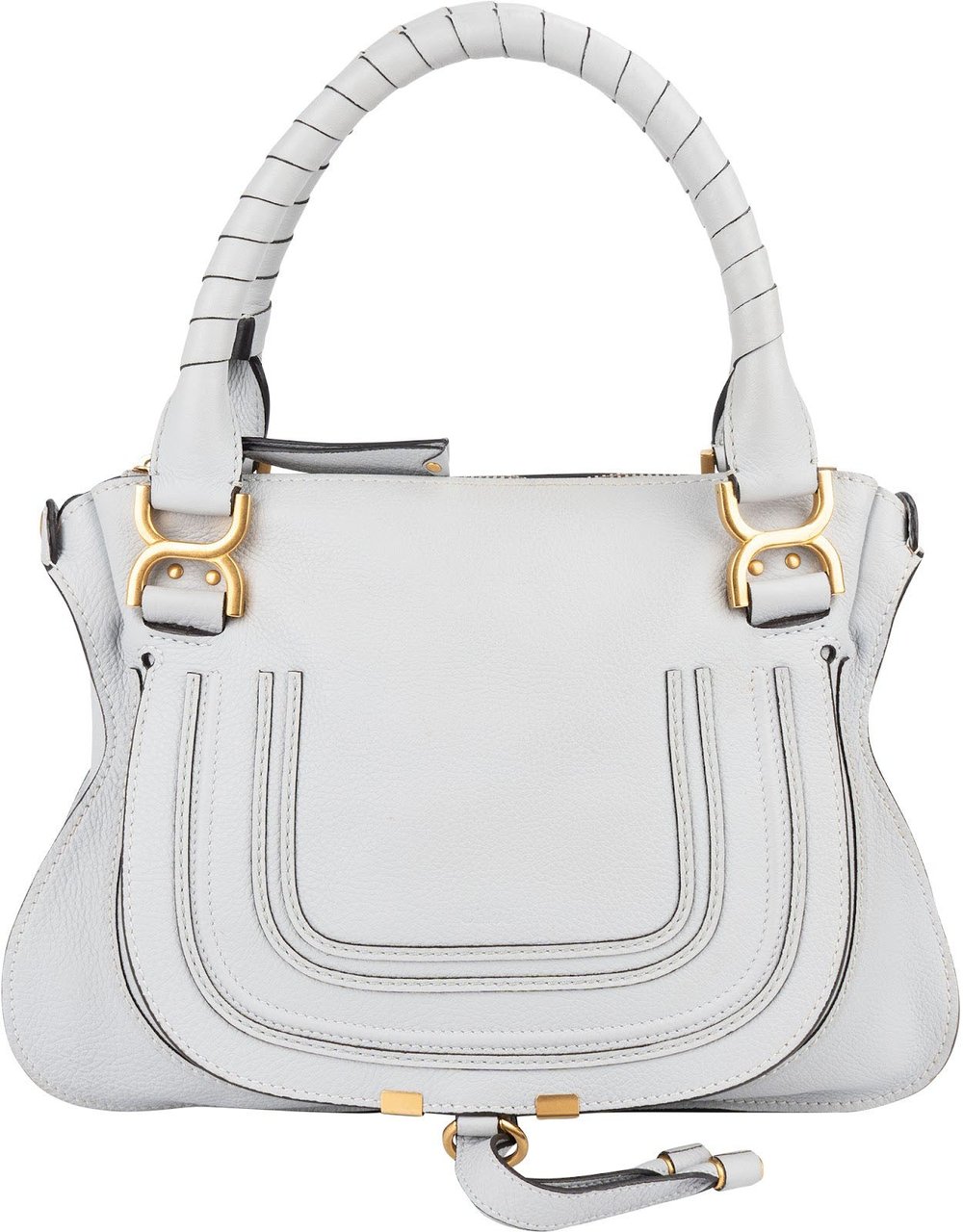 Chloé Chloé Grained Calfskin Marcie Handbag Blauw