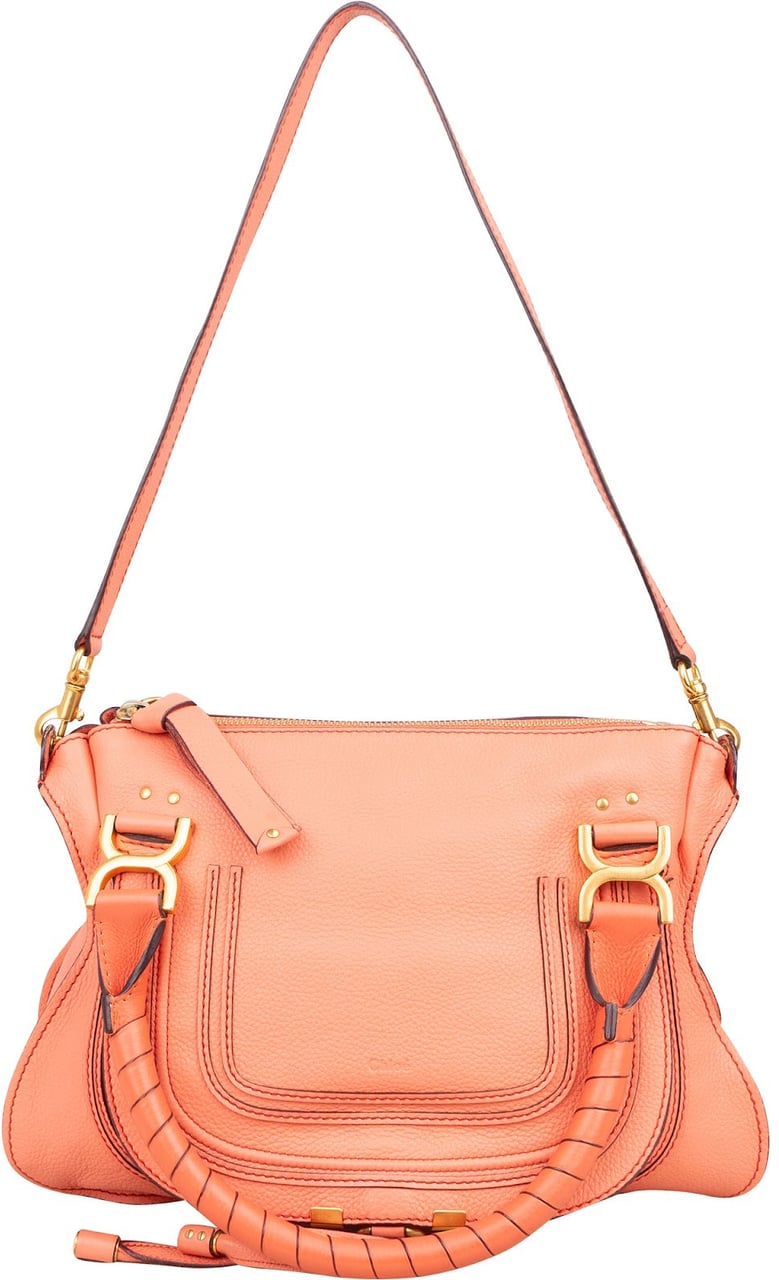 Chloé Grained Calfskin Marcie Shoulder Bag Divers