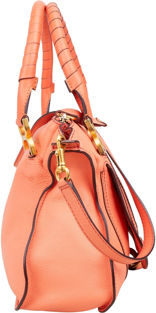 Chloé Grained Calfskin Marcie Shoulder Bag Divers