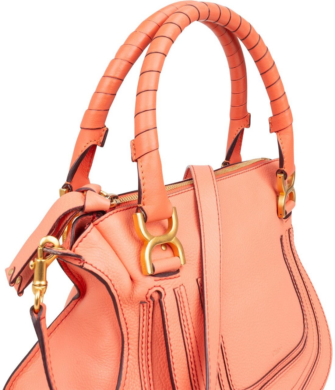 Chloé Grained Calfskin Marcie Shoulder Bag Divers