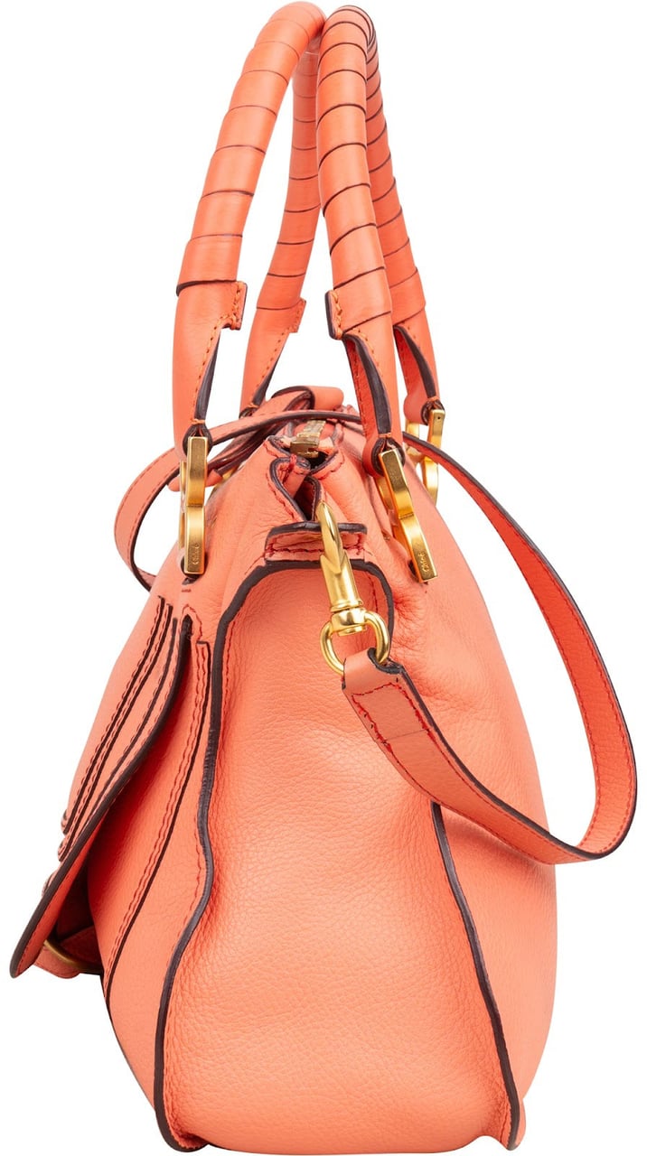 Chloé Grained Calfskin Marcie Shoulder Bag Divers