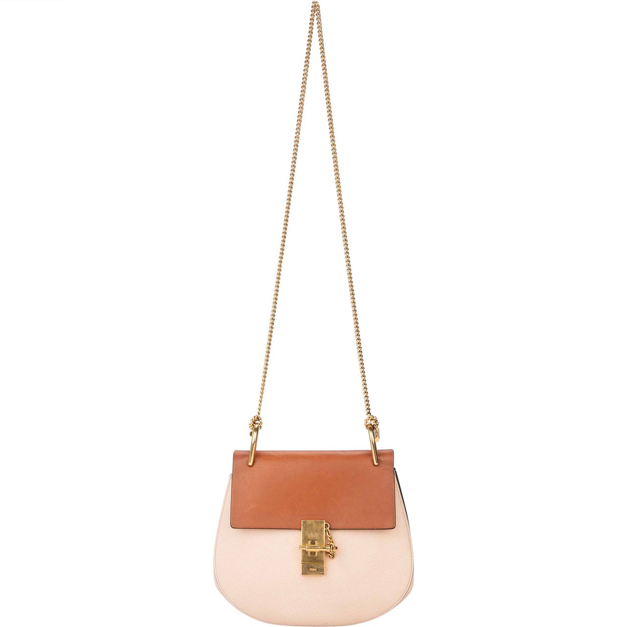 Chloé Chloé Bicolor Leather Drew Crossbody Bag Divers