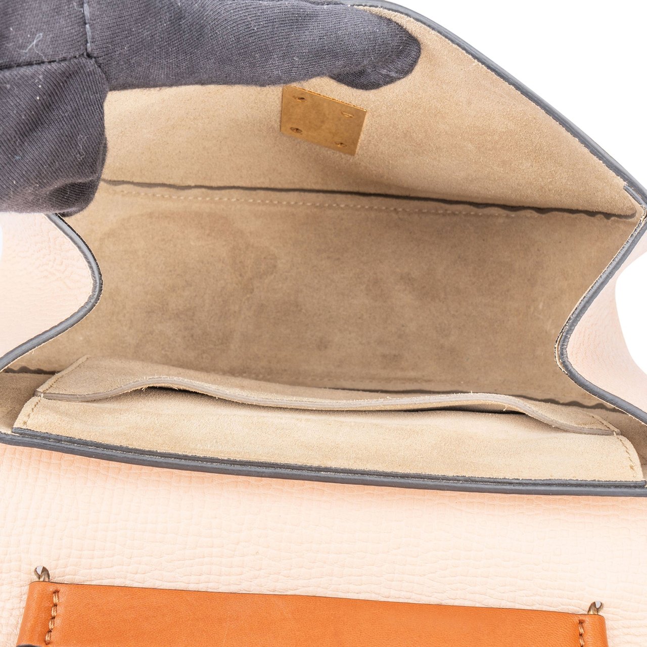 Chloé Chloé Bicolor Leather Drew Crossbody Bag Divers