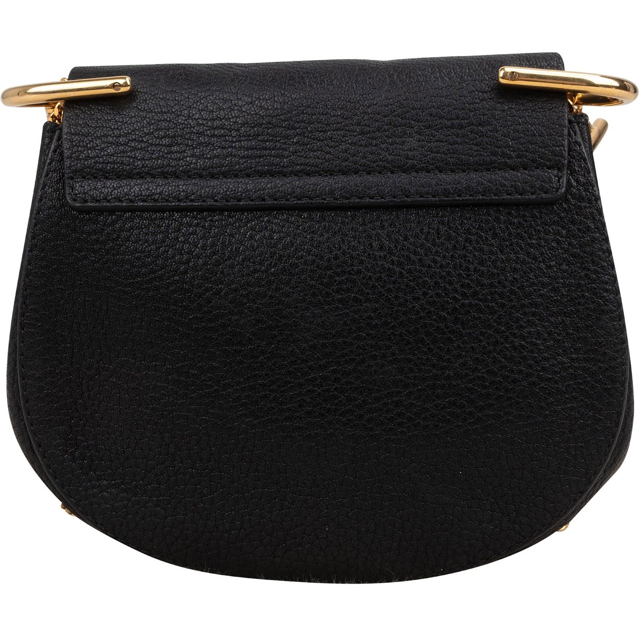 Chloé Grained Leather Small Drew Crossbody Bag Zwart