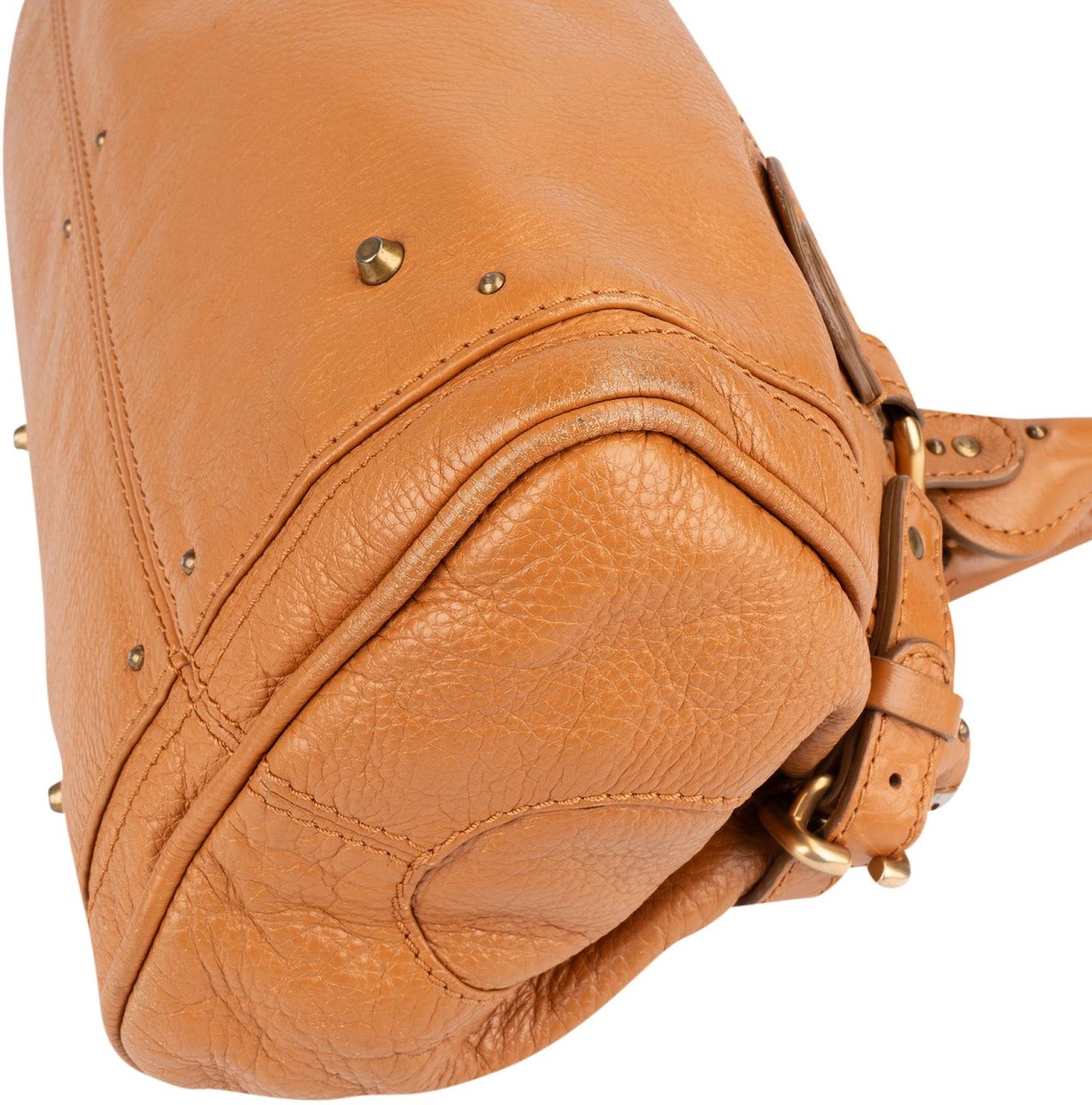 Chloé Brown Leather Paddington Handbag Bruin