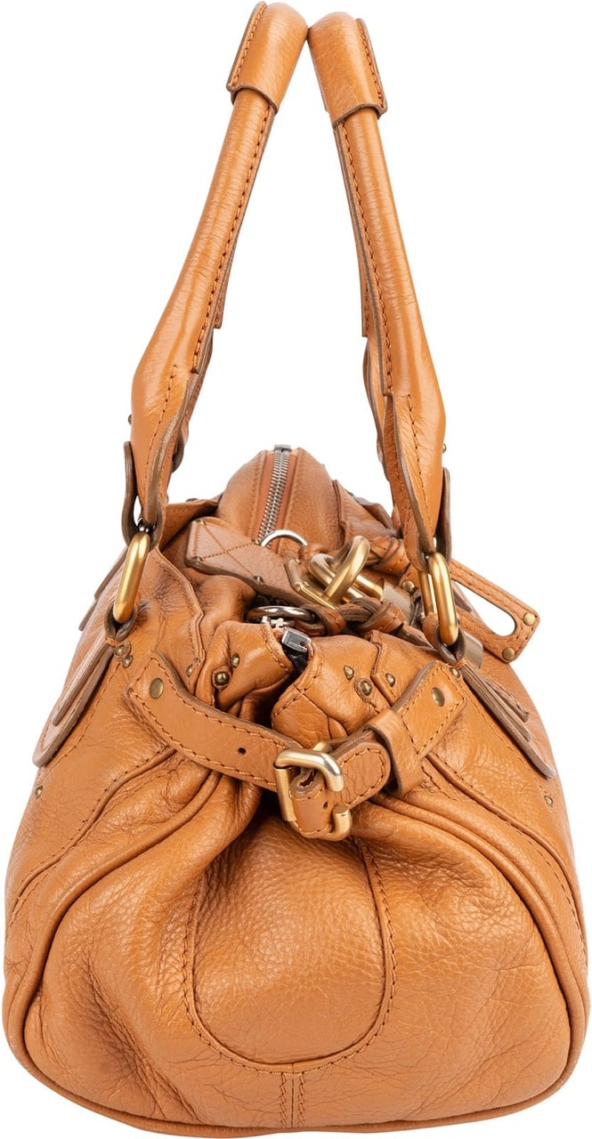 Chloé Brown Leather Paddington Handbag Bruin