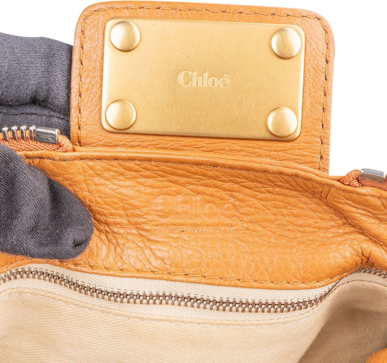 Chloé Brown Leather Paddington Handbag Bruin